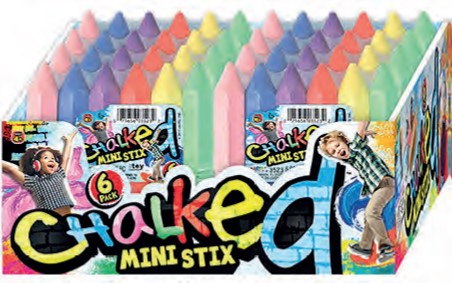 Gadekridt 6 pak
